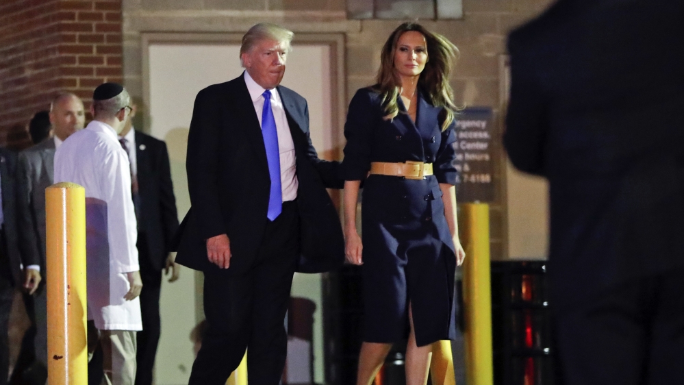 'Pray for Steve!' Trump said after visiting Scalise at the MedStar Washington Hospital Center in Washington [The Associated Press]