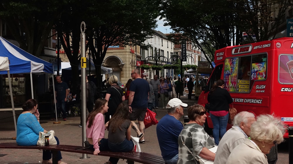 The incumbent MP Marcus Jones belongs to the Conservative party [Shafik Mandhai/Al Jazeera]