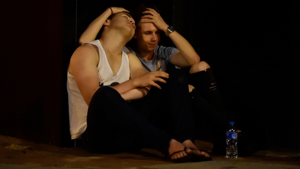 Witnesses described a white van careering into pedestrians near London Bridge and knocking over several people [Hannah McKay/Reuters]