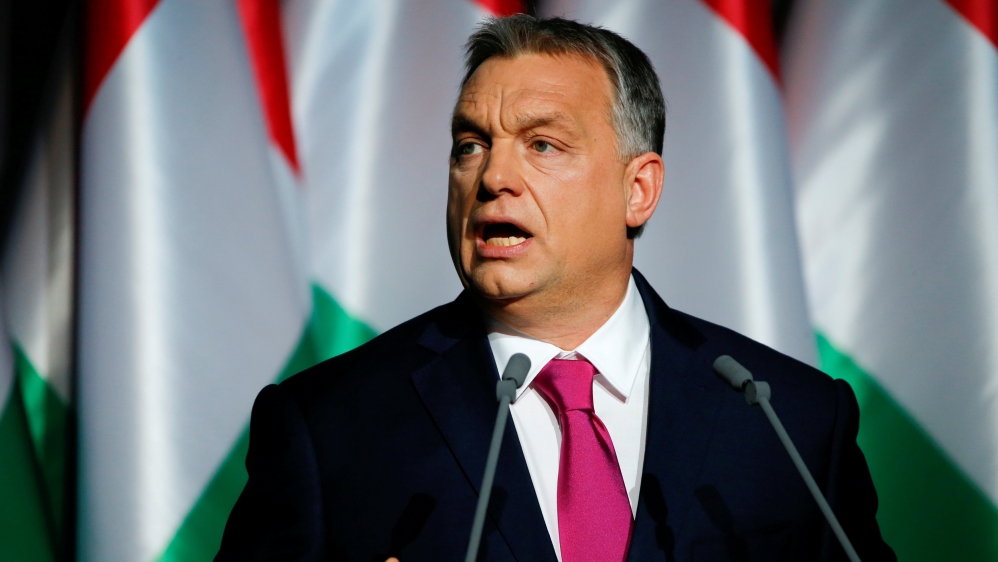 FILE PHOTO: Hungarian Prime Minister Viktor Orban during his state-of-the-nation address