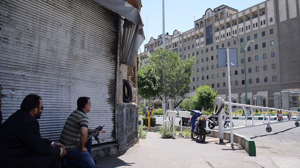 Parliament leader Ali Larijani denounced the 'cowardly attackers', even as he downplayed it as a 'minor incident' [Reuters]