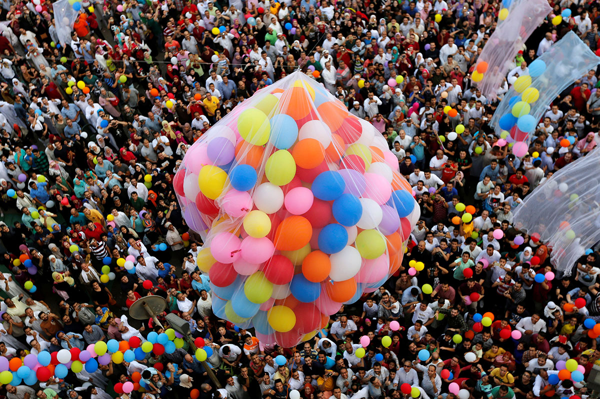 Egypt Eid Muslims celebration Ramadan