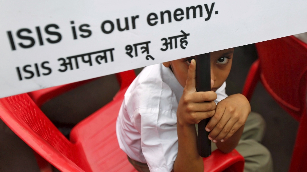 Anti-ISIL protest in India