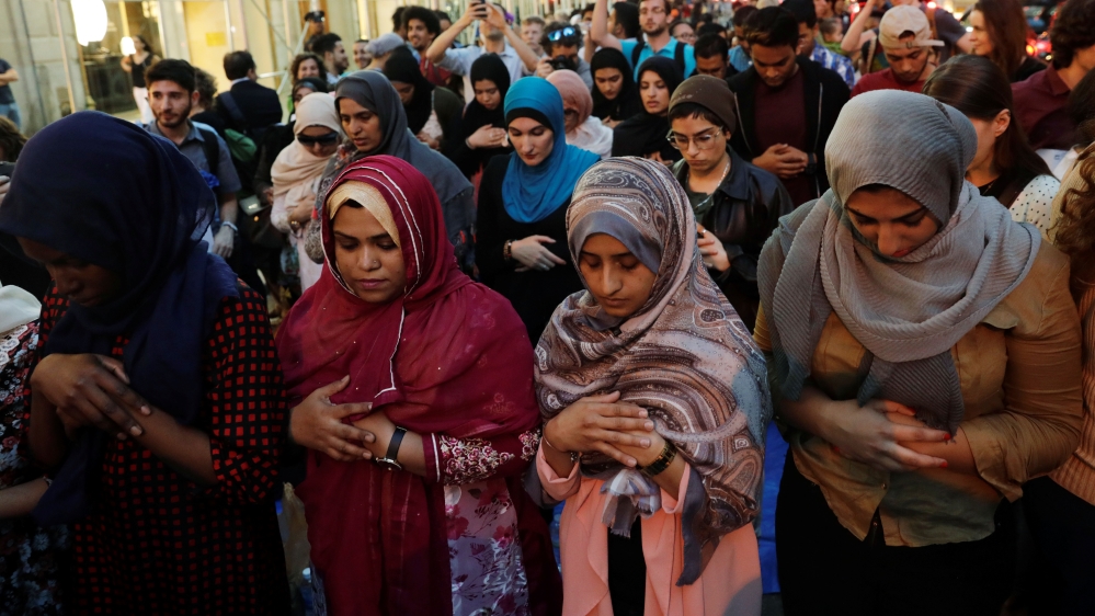 Muslims US Trump tower