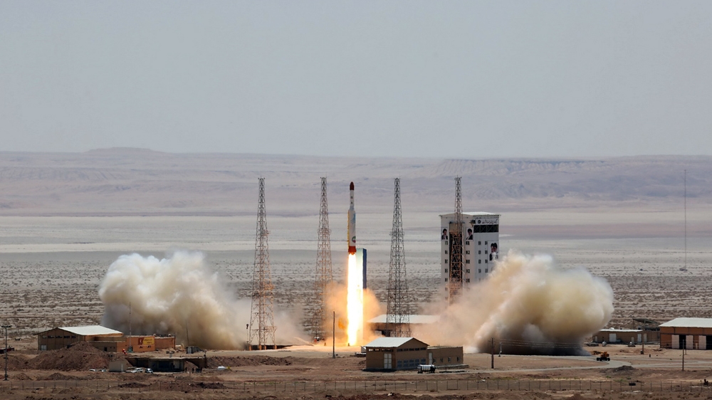 An Iranian missile launch in July [Iranian Defence Ministry/AFP]