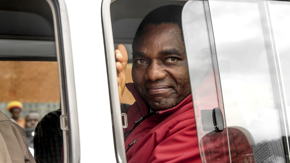 Hakainde Hichilema, Zambia''s opposition leader