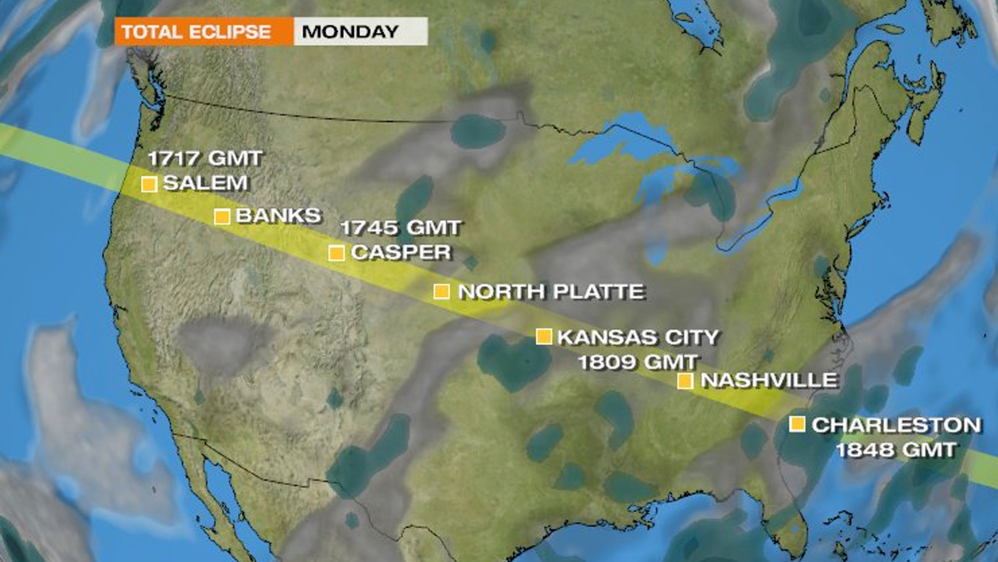 USA eclipse 2017 with forecast