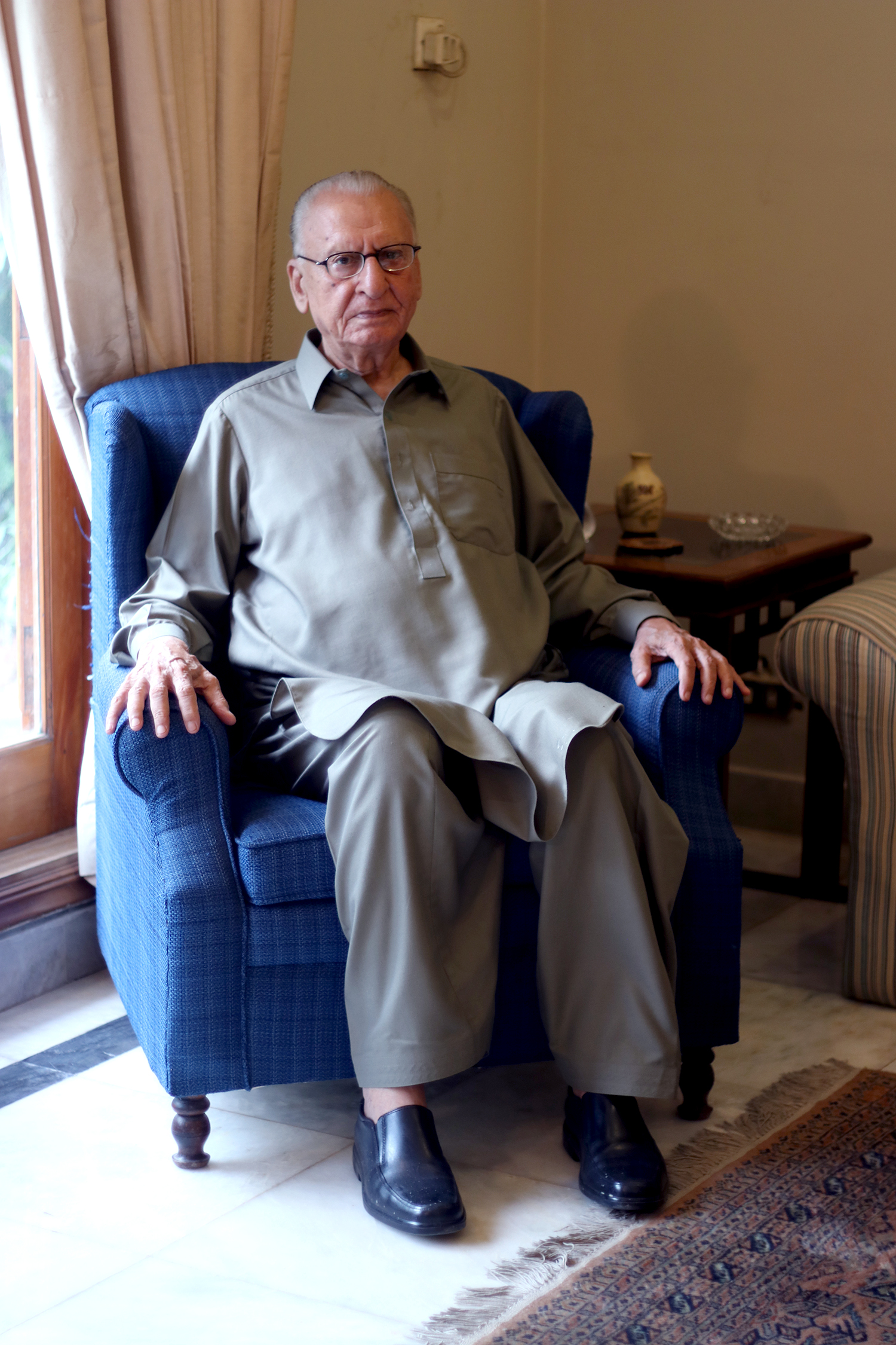 Muhammad Muslehuddin Malik says 1947, and especially the train journey from Delhi to Lahore, is 'deeply etched in my memory' [Eefa Khalid/Al Jazeera]