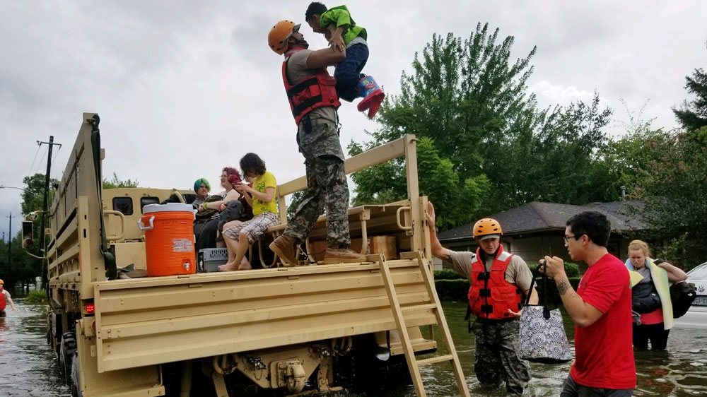 Harvey was the most powerful storm to hit the United States mainland since 2005 [Reuters]