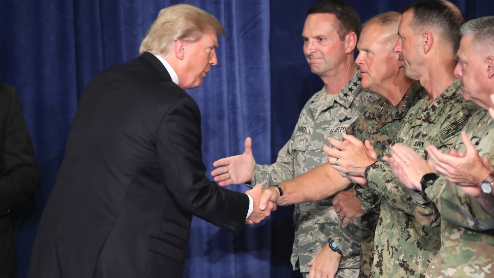 President Trump Addresses The Nation On Strategy In Afghanistan And South Asia From Fort Myer In Arlington