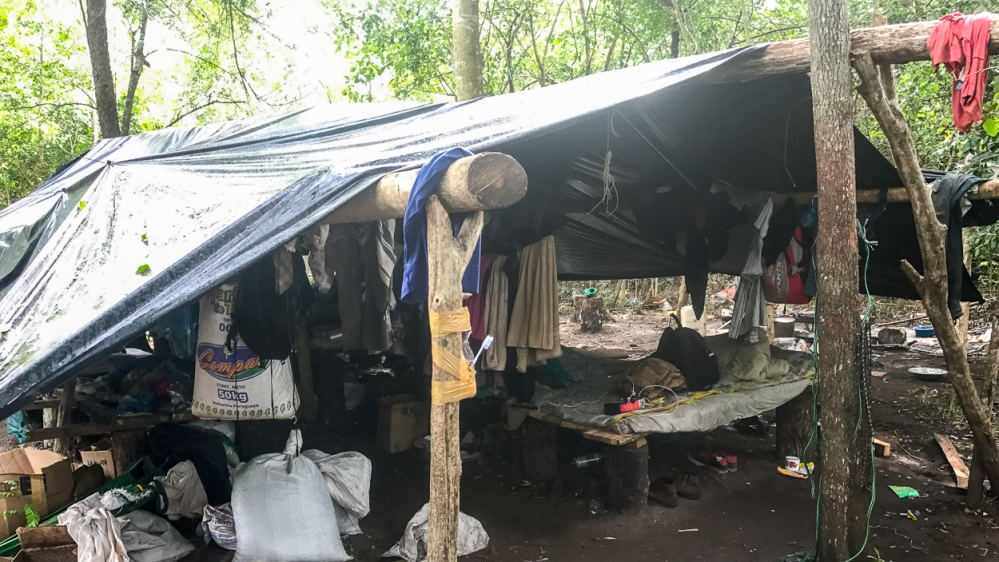 
Accommodation for the workers at the farm [Matias Maxx/Agencia Publica]
