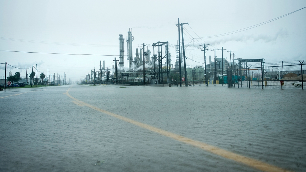 Harvey Texas Oil Refinery