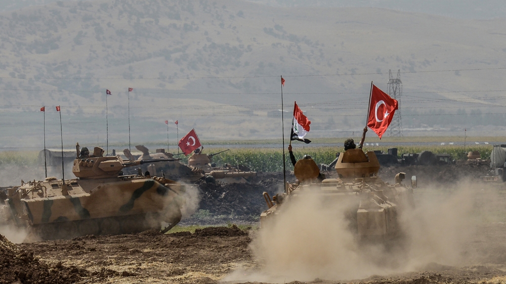 Iraqi and Turkish forces are staging joint military exercises near Turkey's border with northern Iraq [AFP]