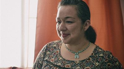 Bianca Tema Mercado and Rojas created to Parteras Fronterizas to care for mothers and pregnant women neglected by the healthcare system [Meghan Dhaliwal/Al Jazeera] 