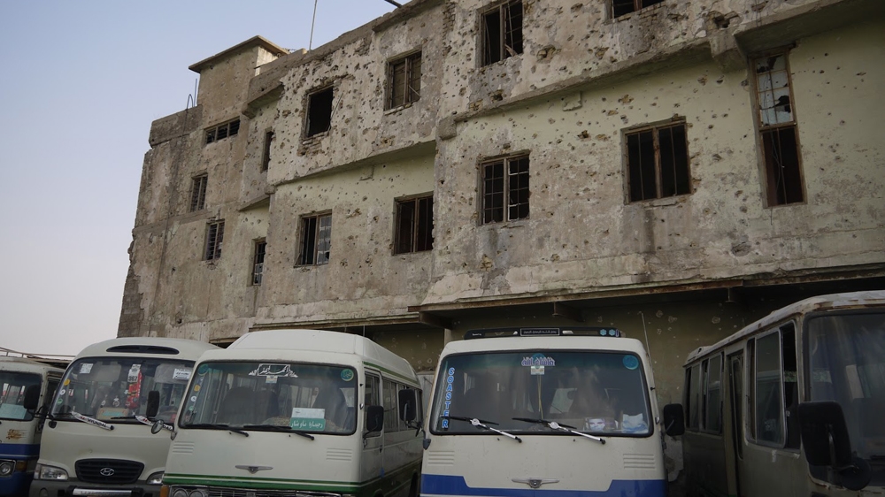 The remnants of a building seized during ISIL's flash attack in Kirkuk in October 2016. Despite this incident, Kirkuk's security situation has improved since the Kurdish Peshmerga entered the city in 2014 [Sofia Barbarani/Al Jazeera]