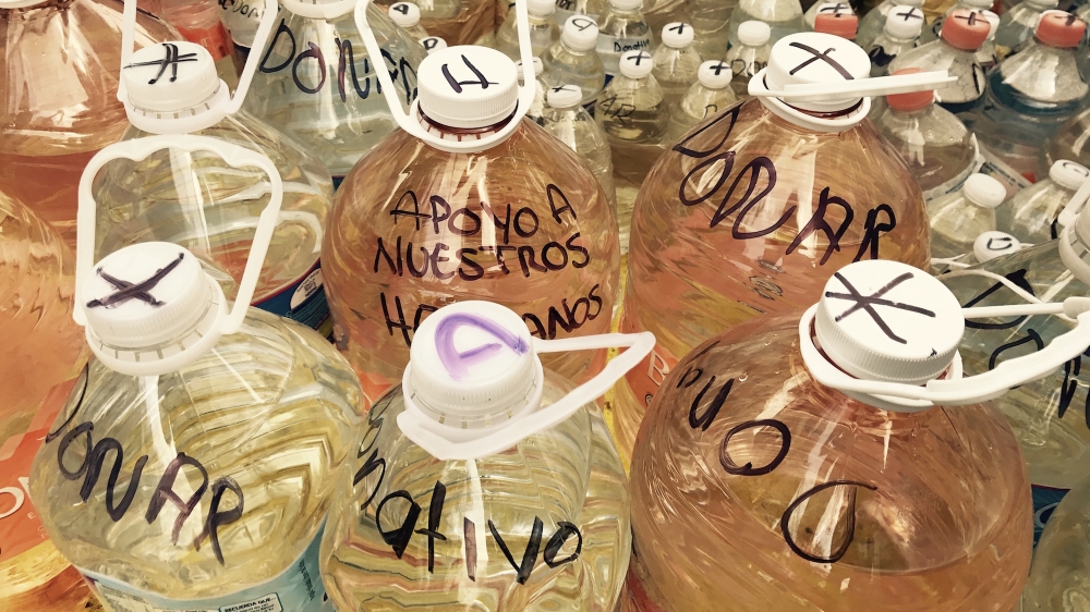 People scribbled the words