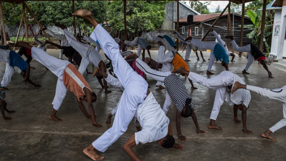 Capoiera helps the child soldiers deal with trauma [Flavio Forner/Al Jazeera]