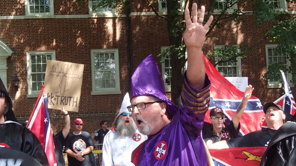 I welcome neo-Nazis, the Klan and other white supremacists to the debate; they have an absolute right to march in lockstep and to air their ignorant and vile screed as they seek to inflame more with their powerless blank chant and stare, writes Cohen [John Penley]