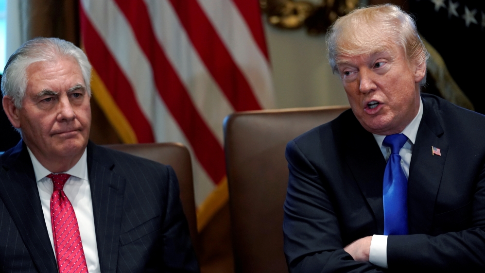 U.S. President Donald Trump holds a cabinet meeting at the White House in Washington
