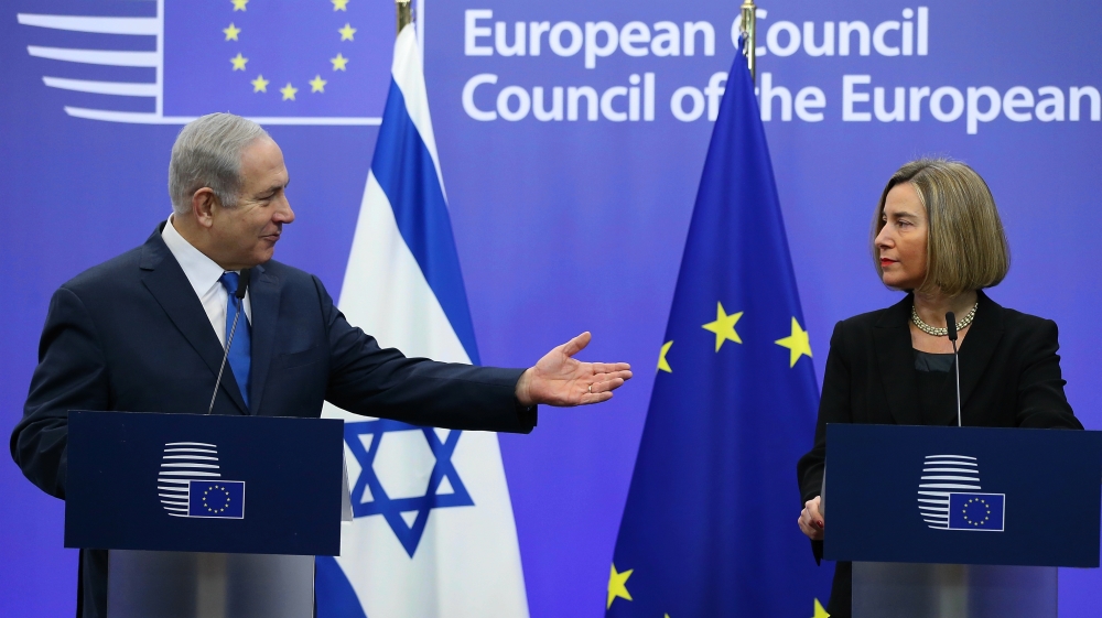 Israeli PM Benjamin Netanyahu in Brussels
