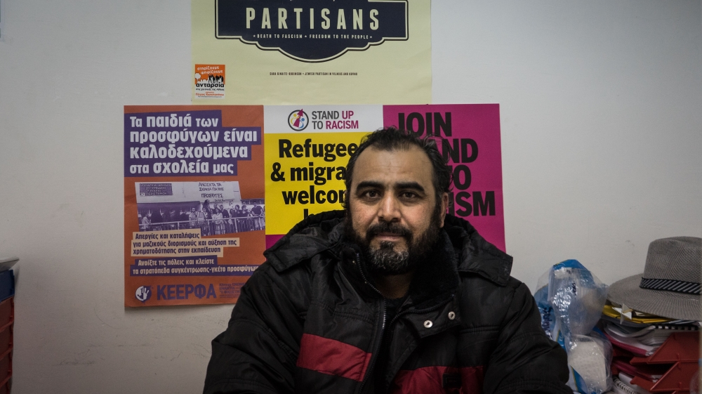 Masood Qahar, 40, fled Afghanistan after receiving death threats [Patrick Strickland/Al Jazeera] 