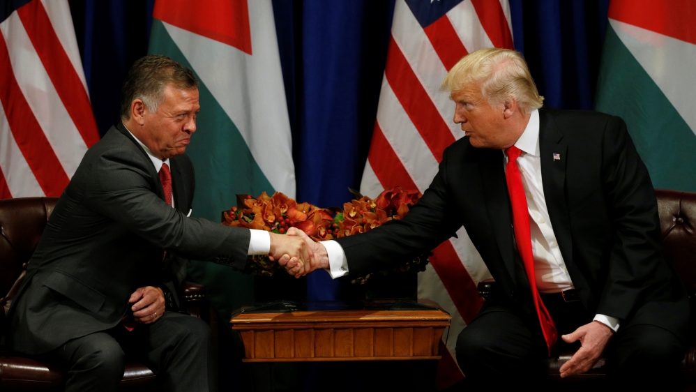 Trump meets with the King of Jordan in New York