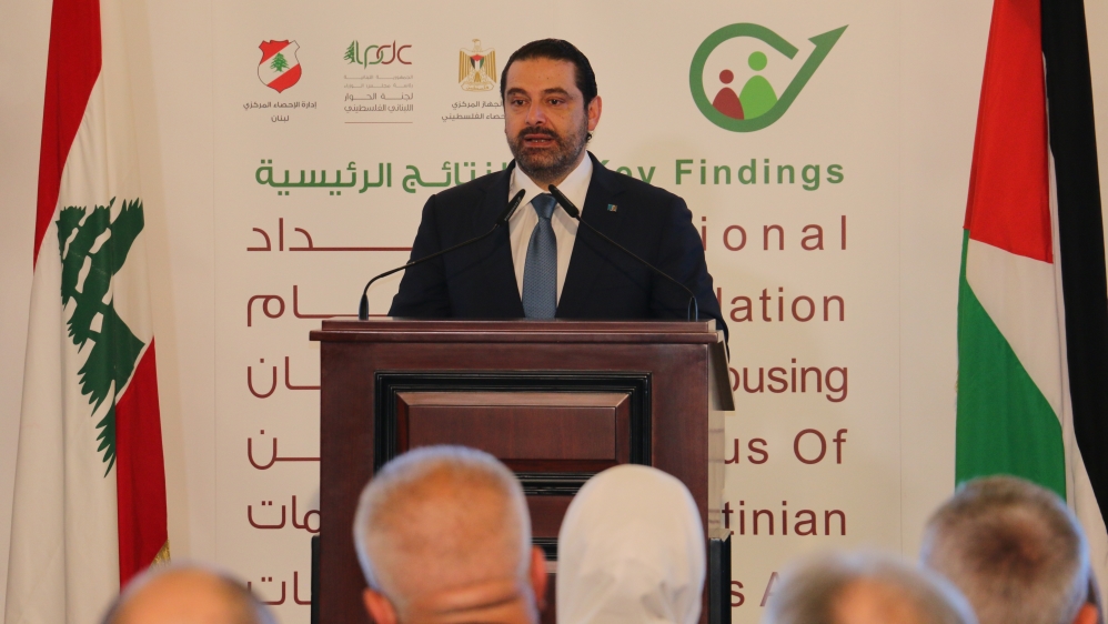 Lebanese PM puts Palestinian refugee numbers