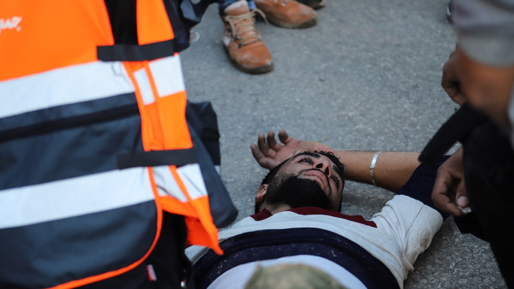 Dozens of Palestinians were injured [Jaclynn Ashly/Al Jazeera]