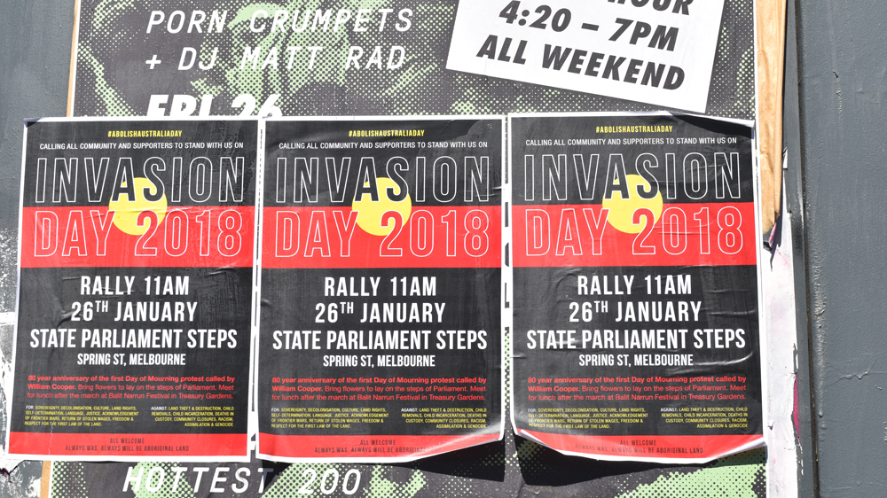 Australia Day marks the arrival of the First Fleet in 1778 to establish a British penal colony [John Power/Al Jazeera]