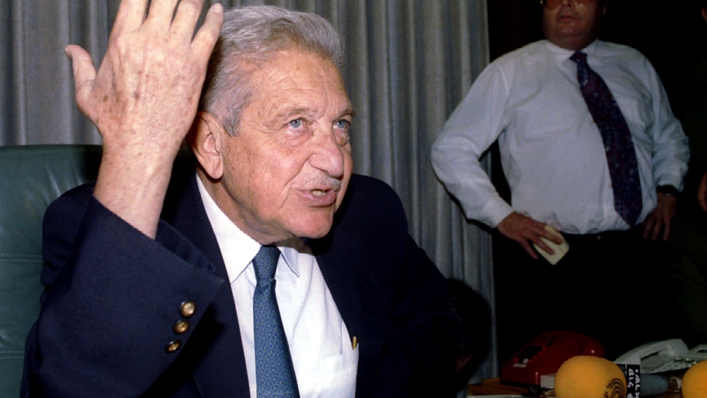 Former Israeli president Ezer Weizman [Reuters]