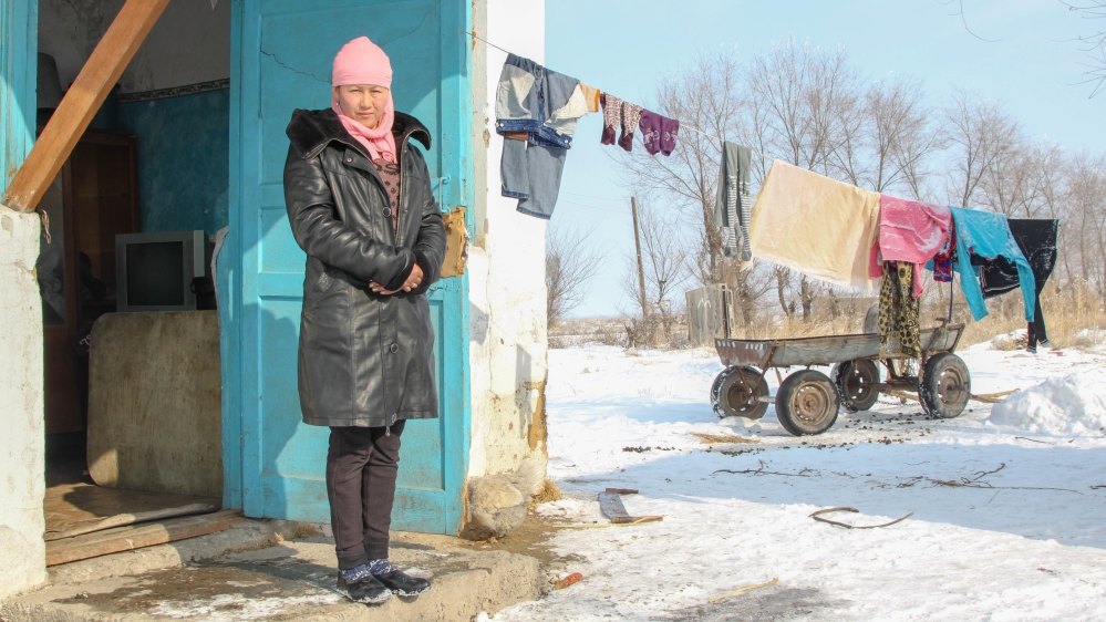  Elvira Baysakova, 32, considers living outside of Kyrgyzstan to be the only option to support her four children [Nikolay Korzhov/Al Jazeera] Elvira Baysakova, 32, considers living outside of Kyrgyzstan to be the only option to support her four children [Nikolay Korzhov/Al Jazeera]