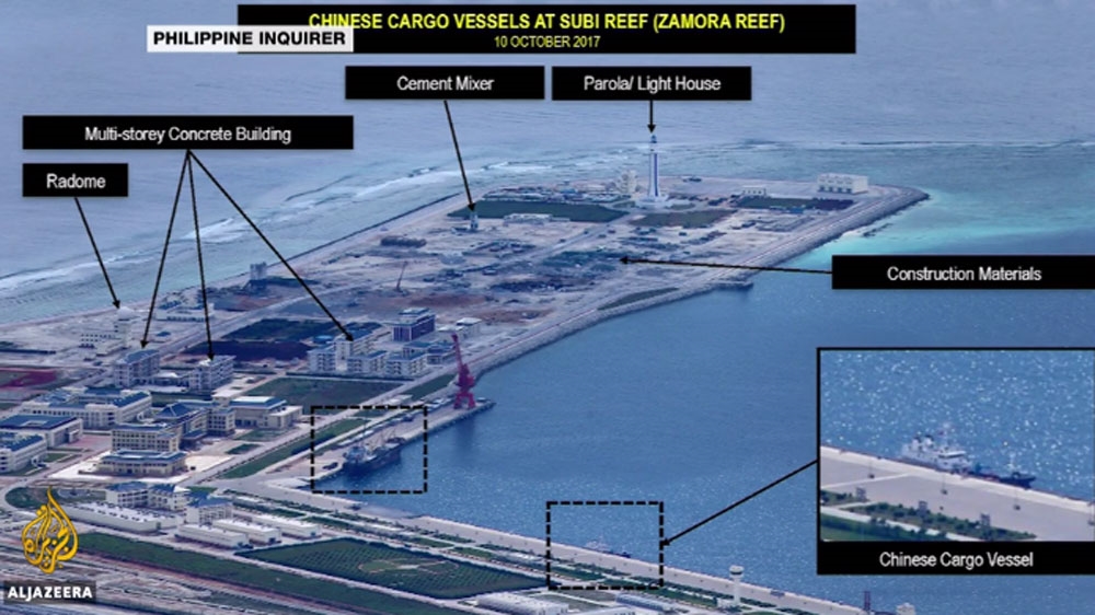 Images taken in 2017 and published in a local newspaper showed Chinese structures 