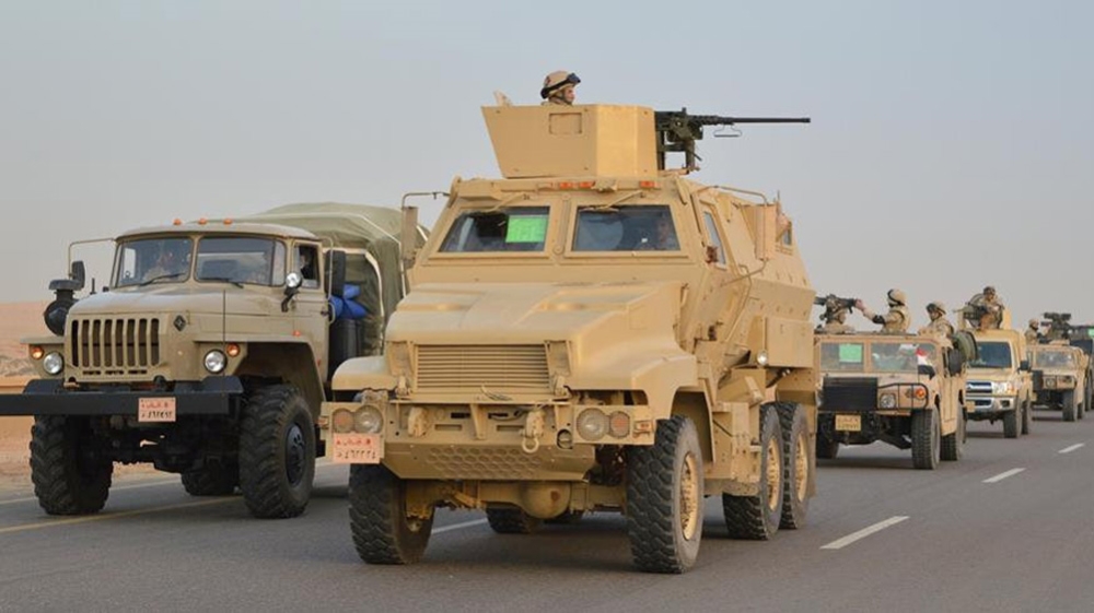 Egypt launched its latest military operation in North Sinai on Feb 9 [Defence ministry/Reuters]