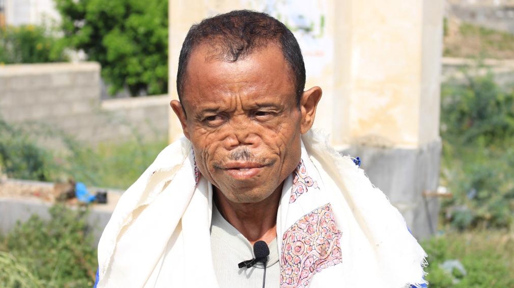 Dawood al-Raimi says if it weren't for the local community and charities, he wouldn't be receiving life-saving medication [Mohammed Al-Rumim/Al Jazeera]