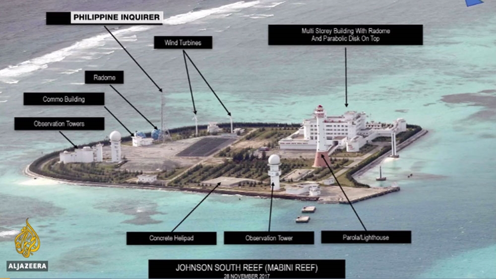 Images taken in 2017 and published in a local newspaper showed Chinese structures