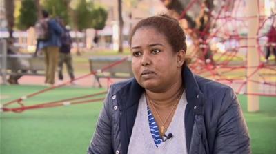 
Eden Tesfamariam is one of many Eritrean asylum seekers struggling to gain refugee status in Israel [Screengrab/Al Jazeera]
