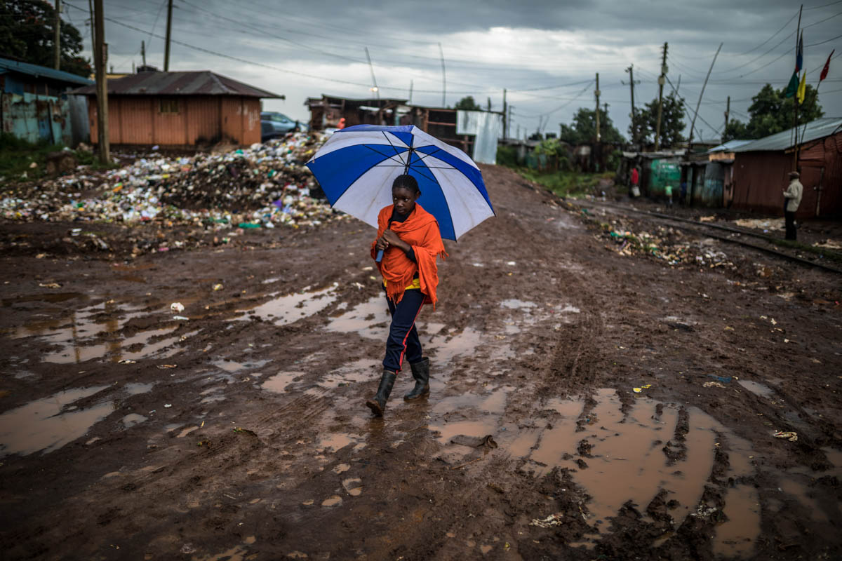 In Kibera, women and children bear the burnt of heavy rains