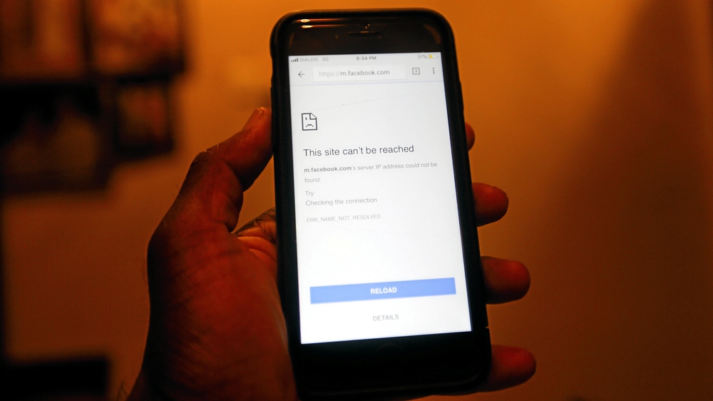 Facebook Sri Lanka blocked