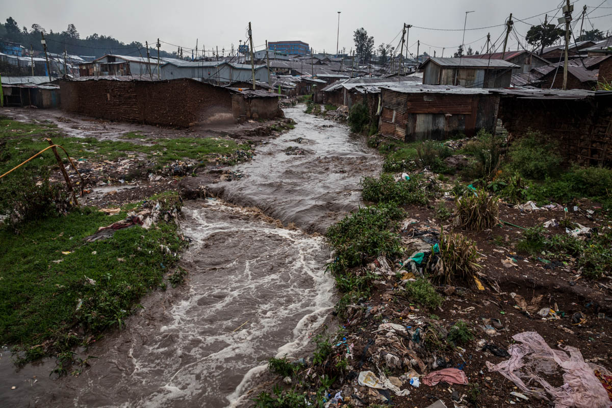 In Kibera, women and children bear the burnt of heavy rains