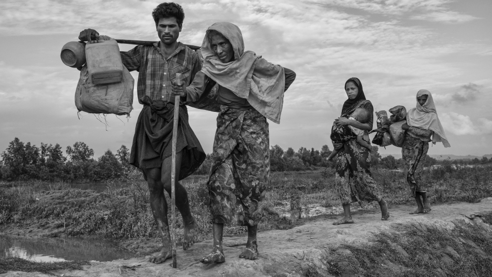 About 700,000 Rohingya have fled to Bangladesh since the violence erupted in August [Getty Images]