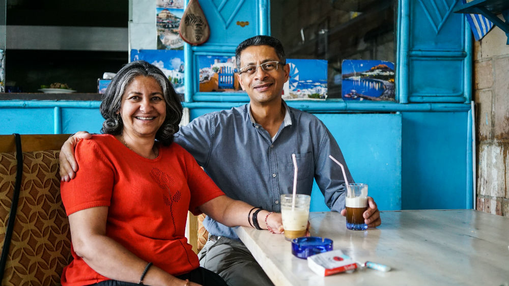 Anastasia Mitsopoulou and Odysseas Parris [Alice McCool/Al Jazeera]