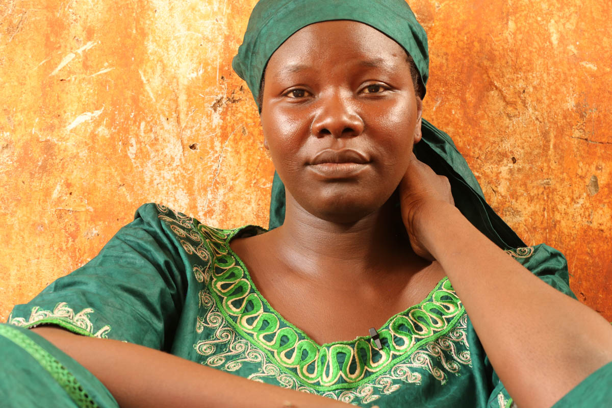 When Aisha is not out hunting Boko Haram fighters she worries about the women and children who have been kidnapped by the group. Copyright: Rosie Collyer