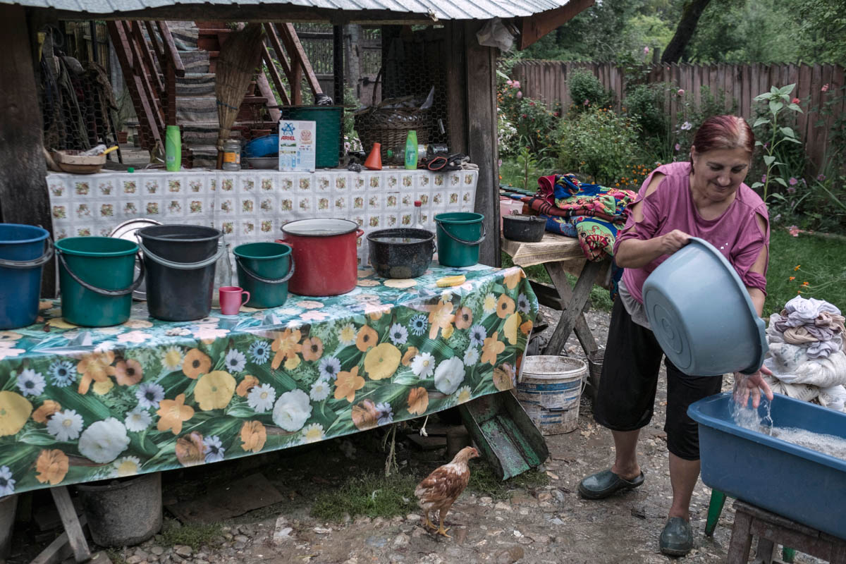 In Gorj, locals say, mining has dirtied underground waters, which means fountains have dried up and villagers were left without clean water.