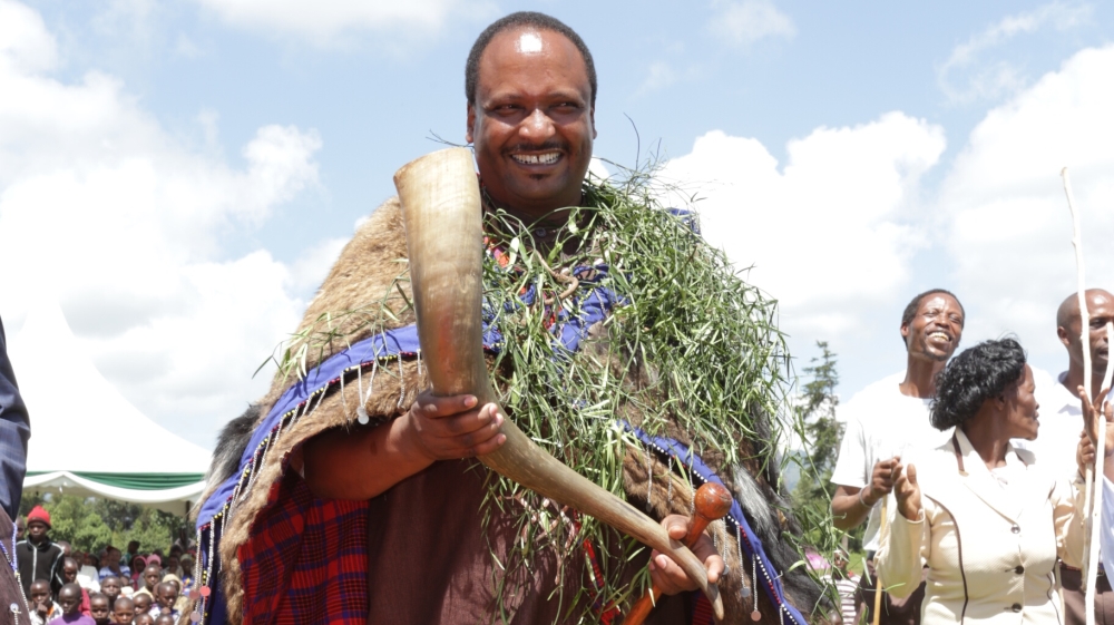 Daniel Kobei urged the Kenyan government to implement land rights ruling [Moraa Obiria/ Al Jazeera]