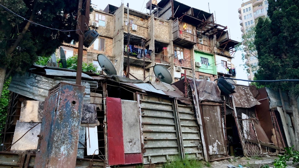 IDPs in Azerbaijan's capital Baku live in dilapidated conditions [Shafik Mandhai/Al Jazeera]