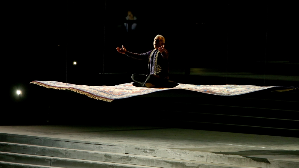 A performance by the Mugham singer, Alim Qasimov, in Baku. [Robert Prezioso/Getty Images]