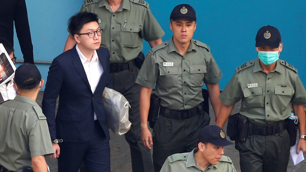 Leung is the first well-known activist advocating full independence to come to court [Bobby Yip/Reuters]