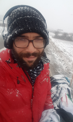 Benjamin Ladraa walked for between eight and 10 hours a day [Benjamin Ladraa/Al Jazeera] 