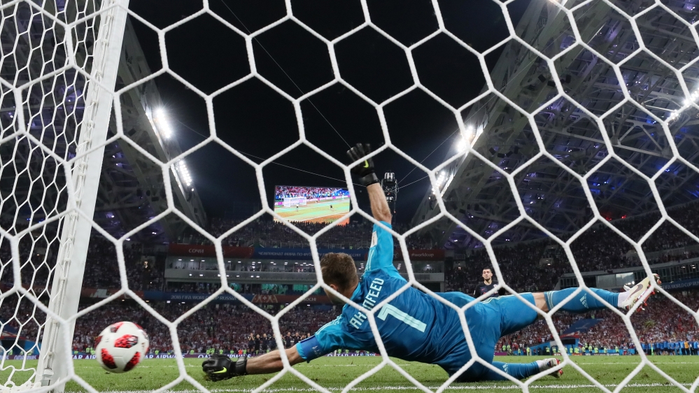 On average, goalkeepers manage to save 20 percent of the kicks, according to penalty consultant Ignacio Palacios-Huerta [Kevin C Cox/Getty Images]
