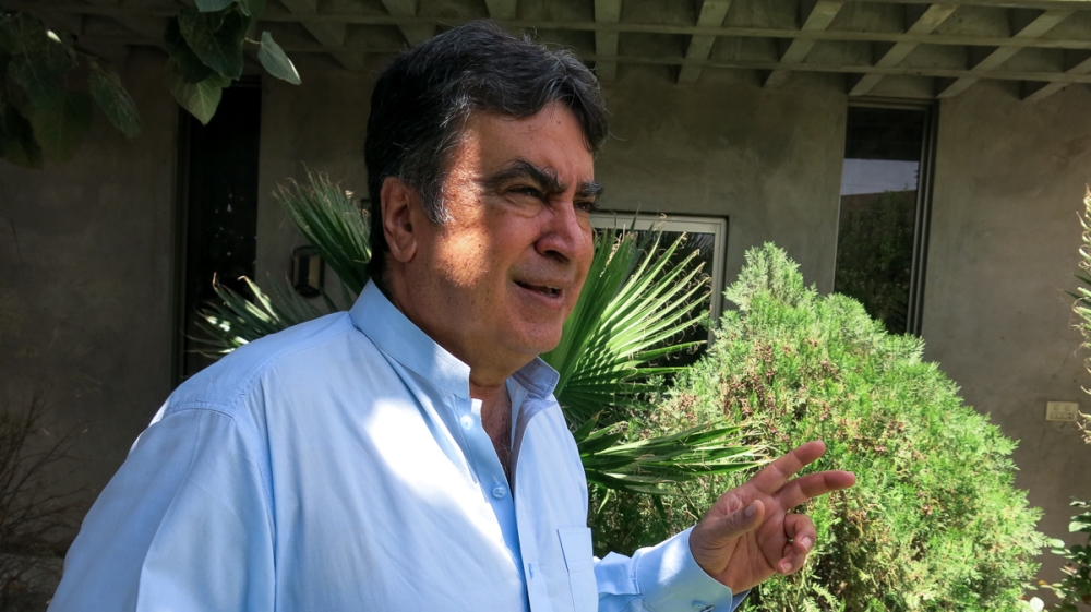 Jehanzeb Jamaldini, a BNP leader and sitting senator, claims party workers have been threatened [Asad Hashim/Al Jazeera] 